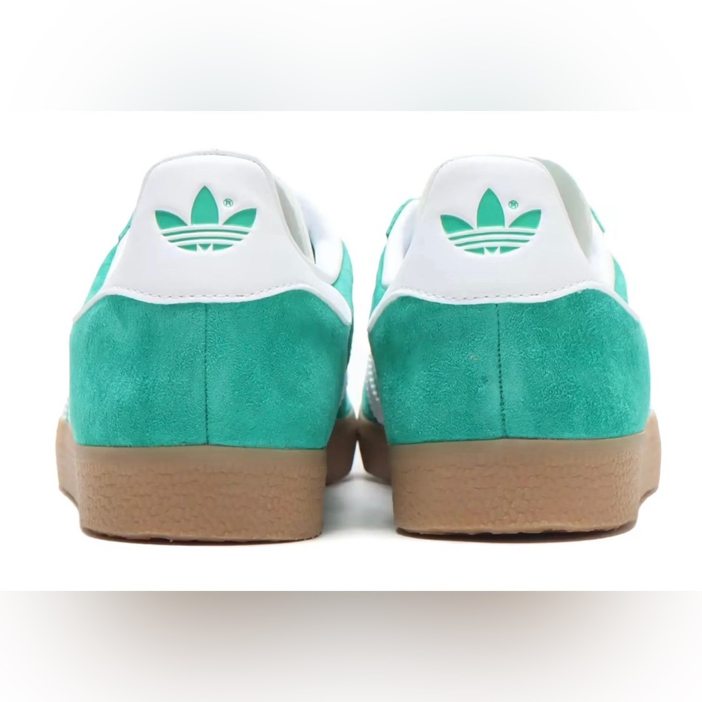 NWT Adidas Gazelle Originals Sneakers Courtyard Green Gum Sole Sz Men 5/Women 6 - Picture 6 of 16